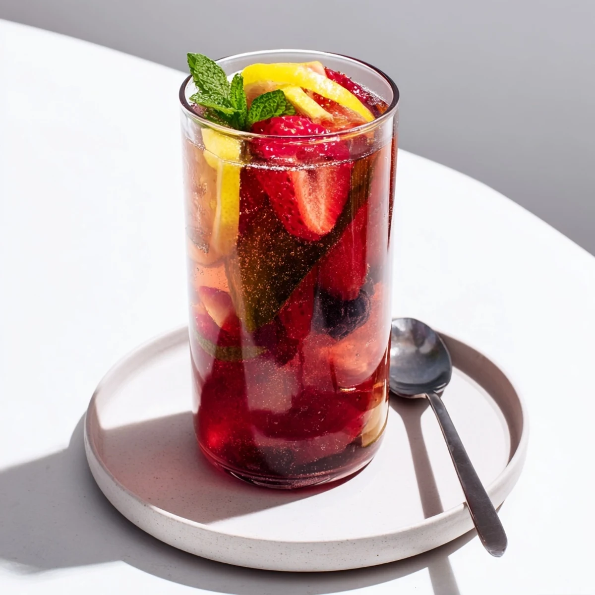 Homemade kombucha-style mocktails, fizzing with spices and fresh herbs for a delightful drink.