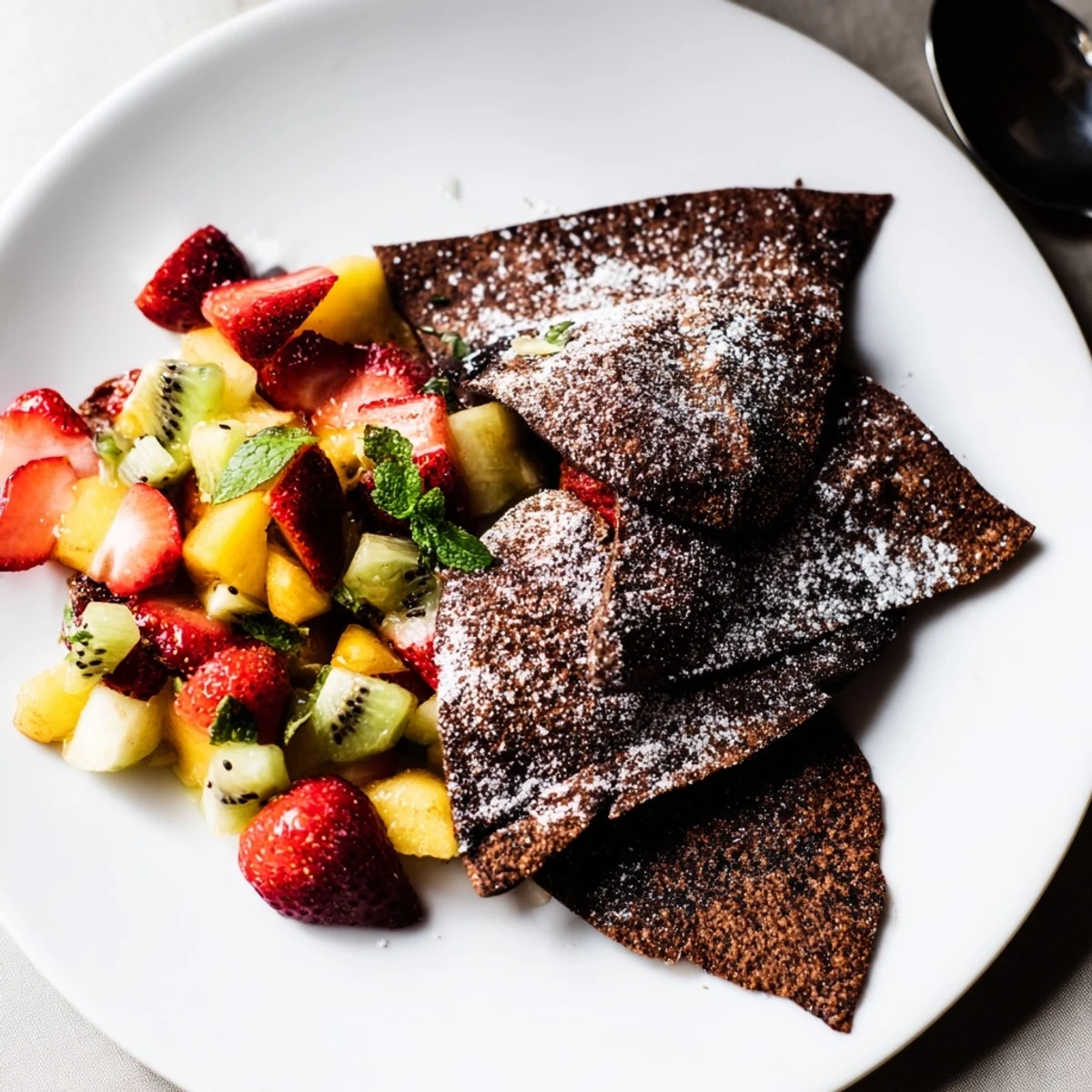 Dessert Chips Fruit Salsa