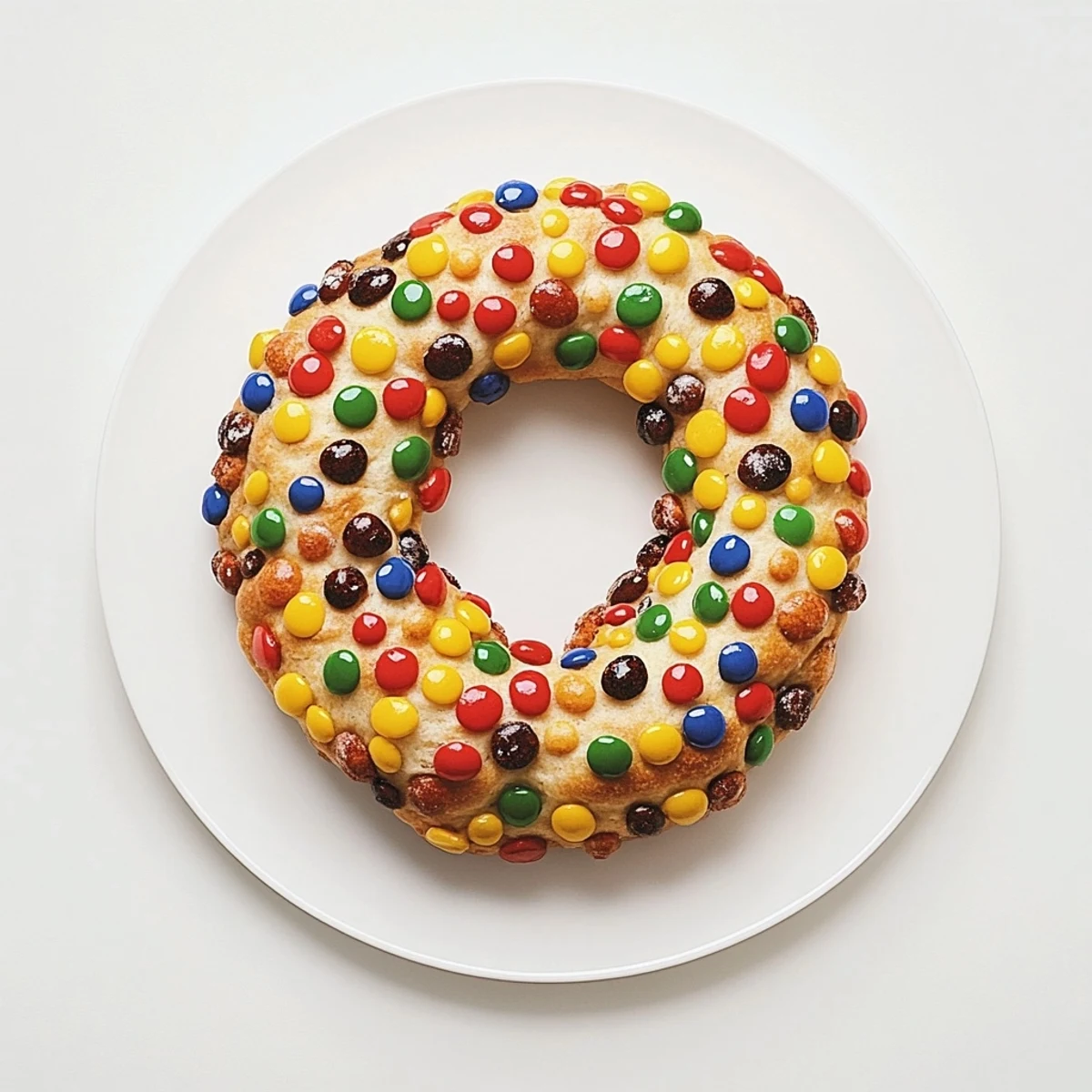 Fluffy cloud bread rainbow version with vibrant colors for a fun breakfast treat.  