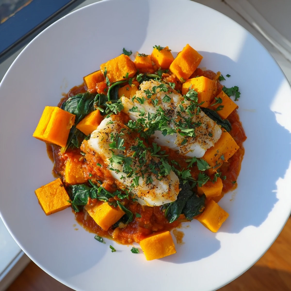 Baked Cod Butternut Squash