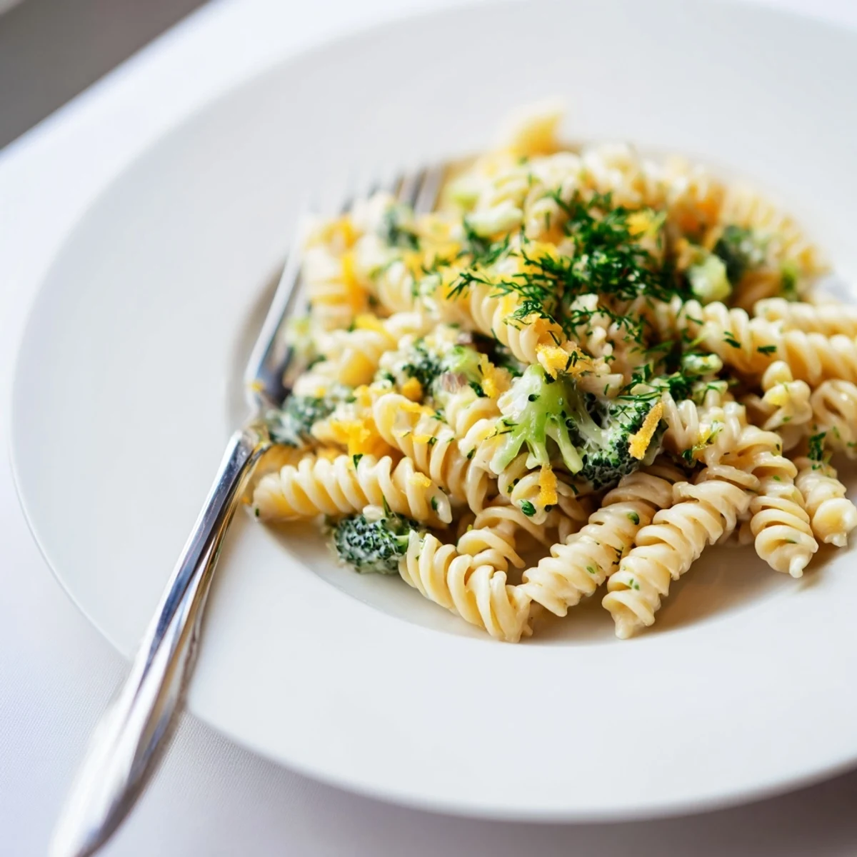 Steaming broccoli and rich cheddar cheese mingle with pasta in this Green Goddess One-Pot Pasta.