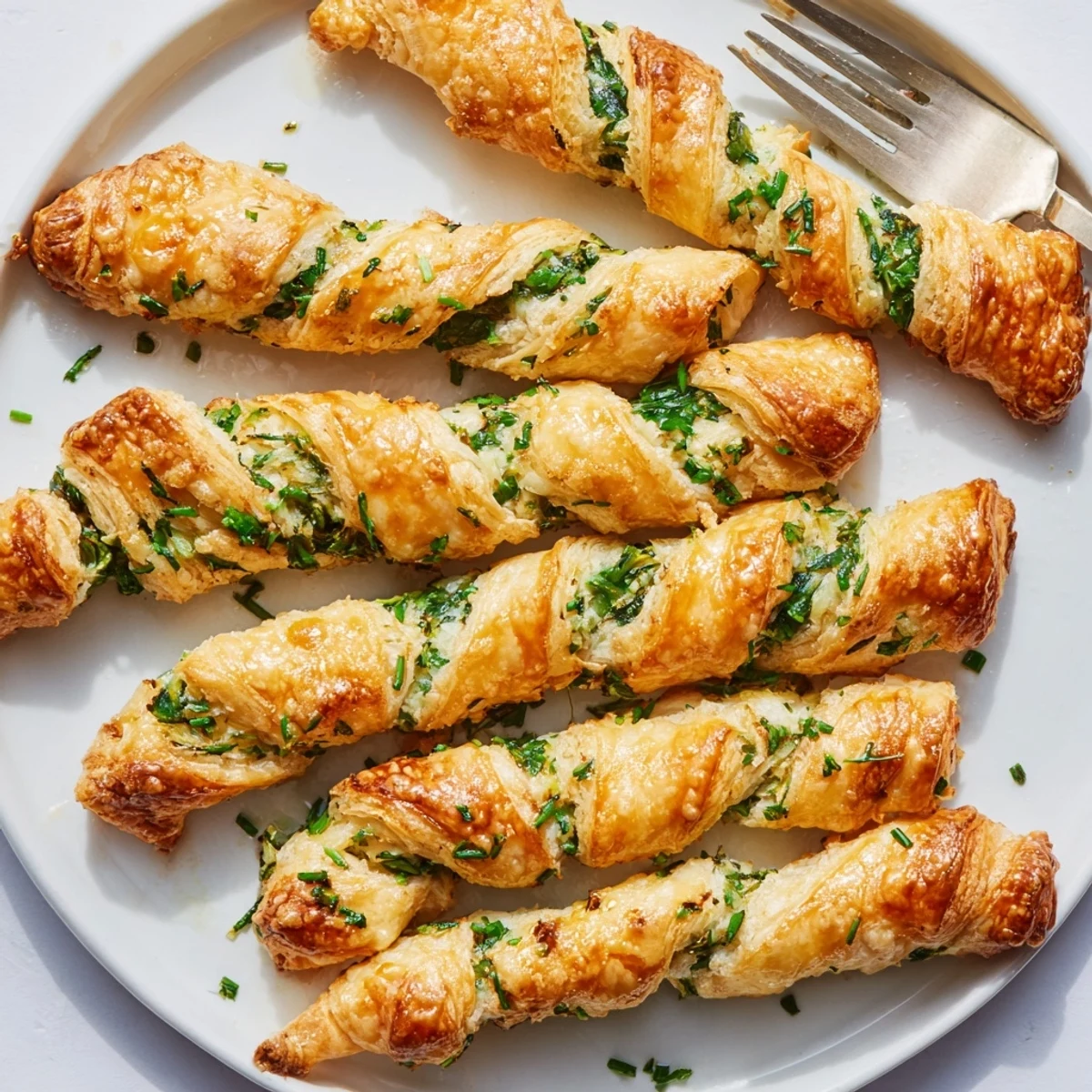 Golden-brown Cercles d'Hôtes Couronne de Rouleaux, a French appetizer crown, ready for a gathering.