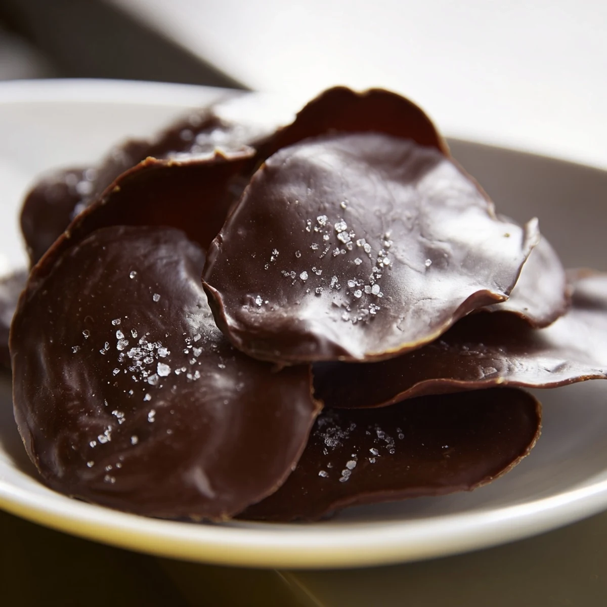 This easy recipe shows visually impaired users the process of making sweet and salty chocolate potato chip bark.