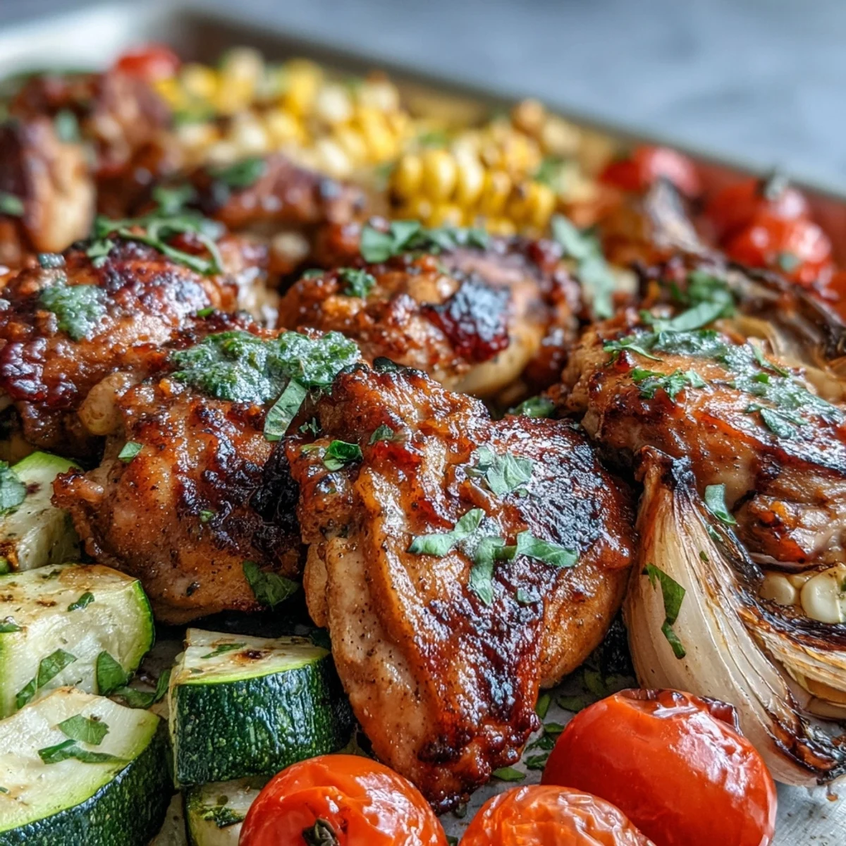 Sheet Pan Chicken Zucchini Corn - Recipes Hood