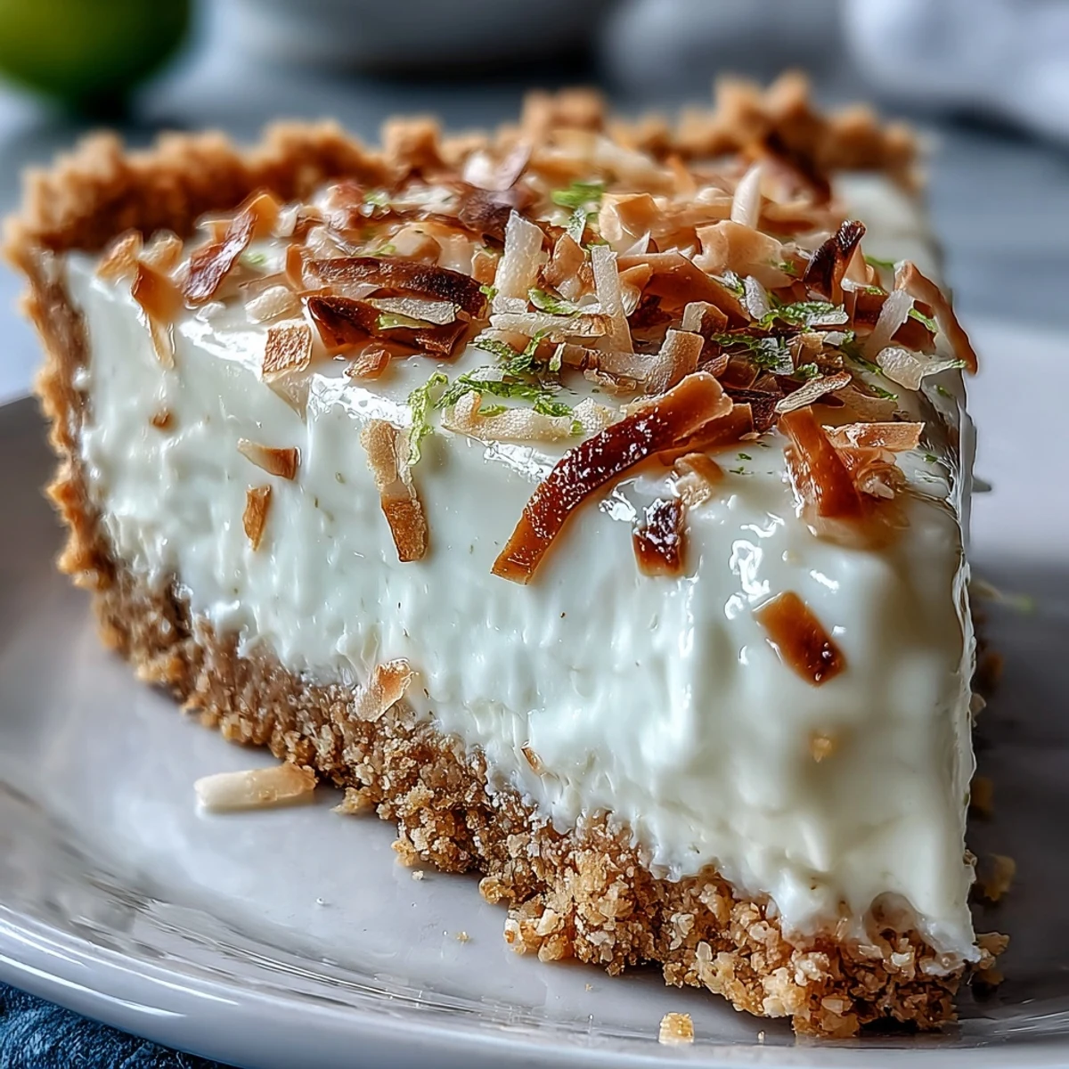 Coconut Lime Tart, Graham Crust