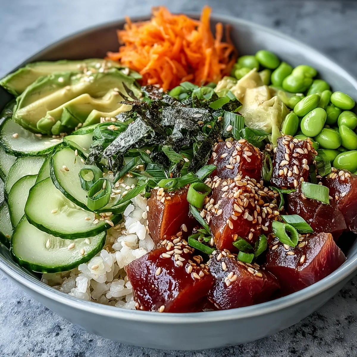 Spring Tuna Poke Bowl