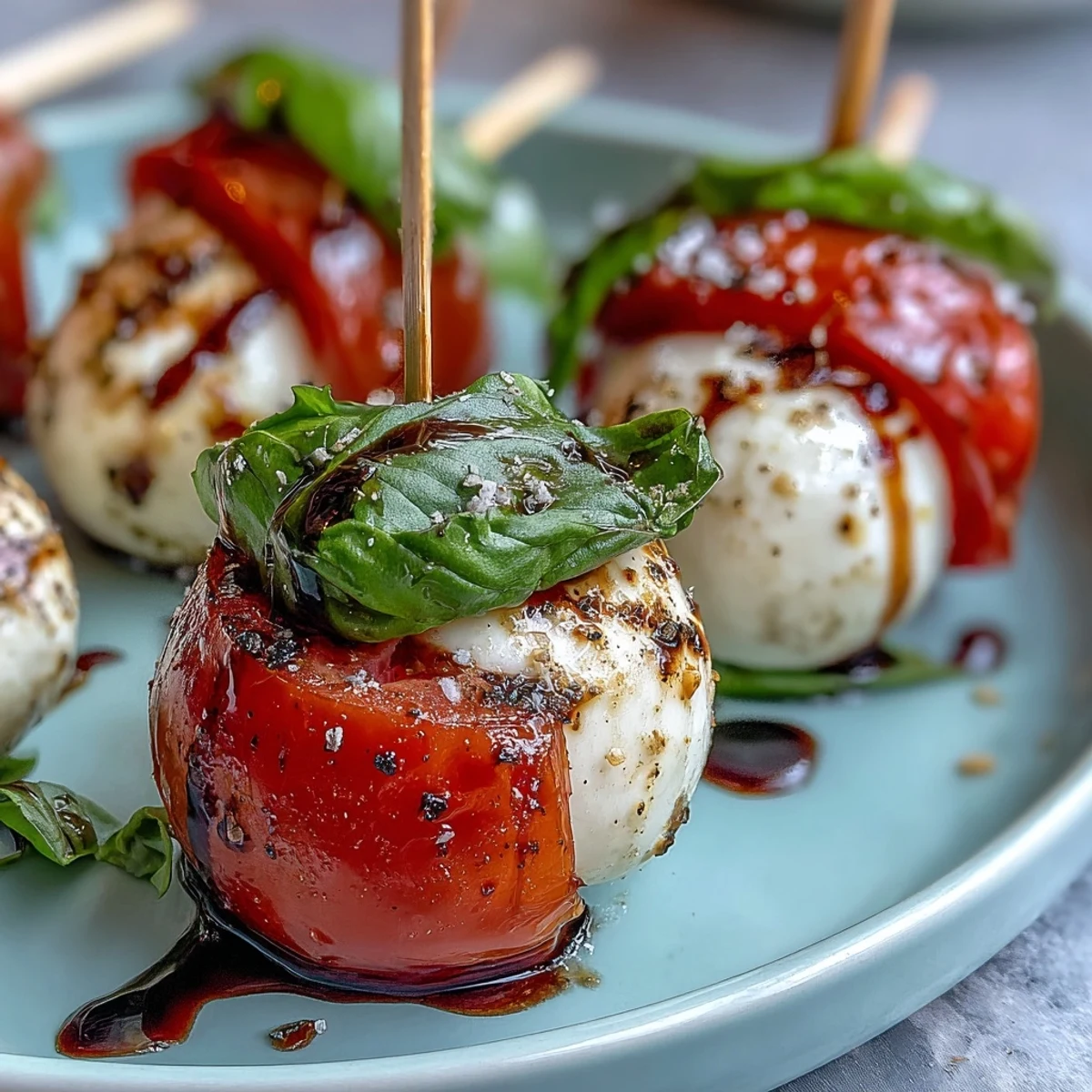 Caprese Skewers with Balsamic