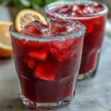 Refreshing beet juice pink lemonade, perfect for a sunny day picnic.