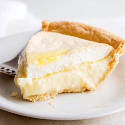 Indulge in nostalgic water pie, a creamy dessert perfect for sharing.  