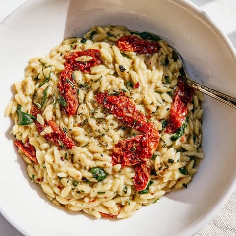 Creamy Tuscan Orzo Bowl #90