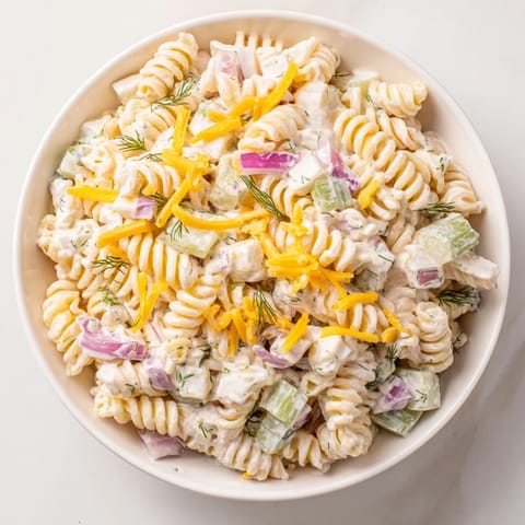 Dill Pickle Pasta Salad