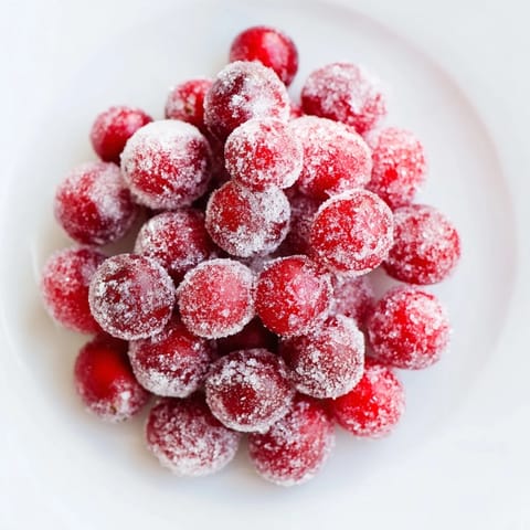 Vegan Candied Cranberry Garnish