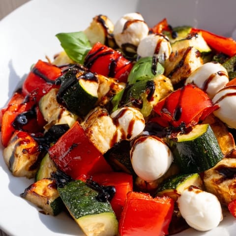 Roasted Veggie Caprese Salad