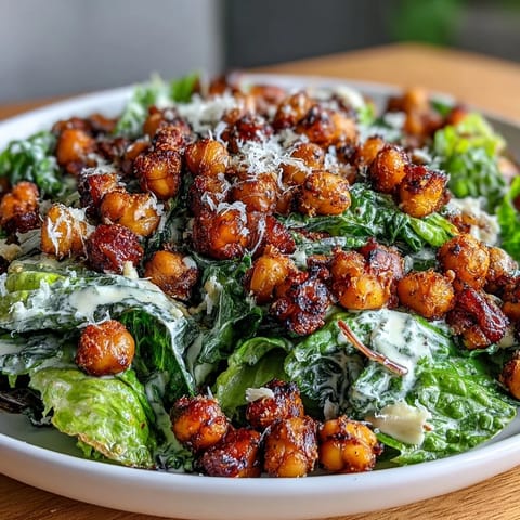 Vegan Roasted Chickpea Caesar