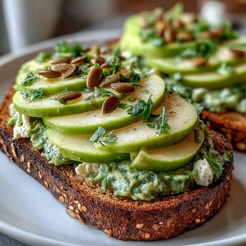 Avocado Green Apple Toast