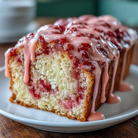 Strawberry Swirl Pound Cake #533