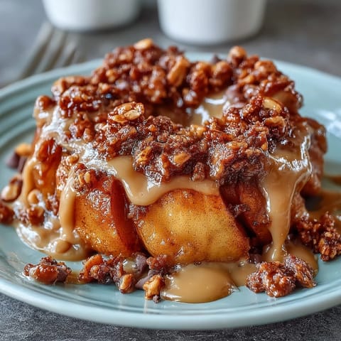 Candy Apple Peanut Butter Drizzle