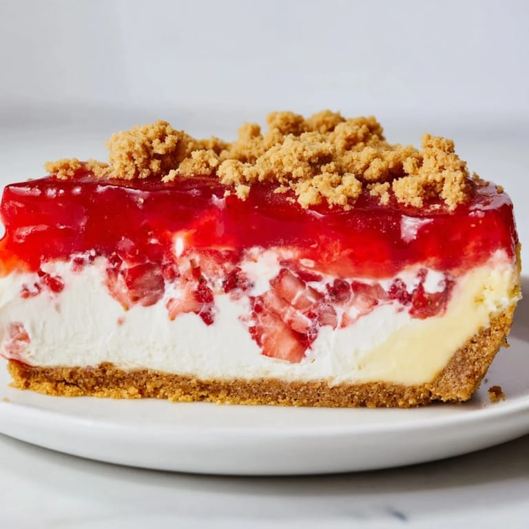 Homemade Strawberry Shortcake Cheesecake boasting a crumbly crust, rich cheesecake, and a vibrant strawberry topping.