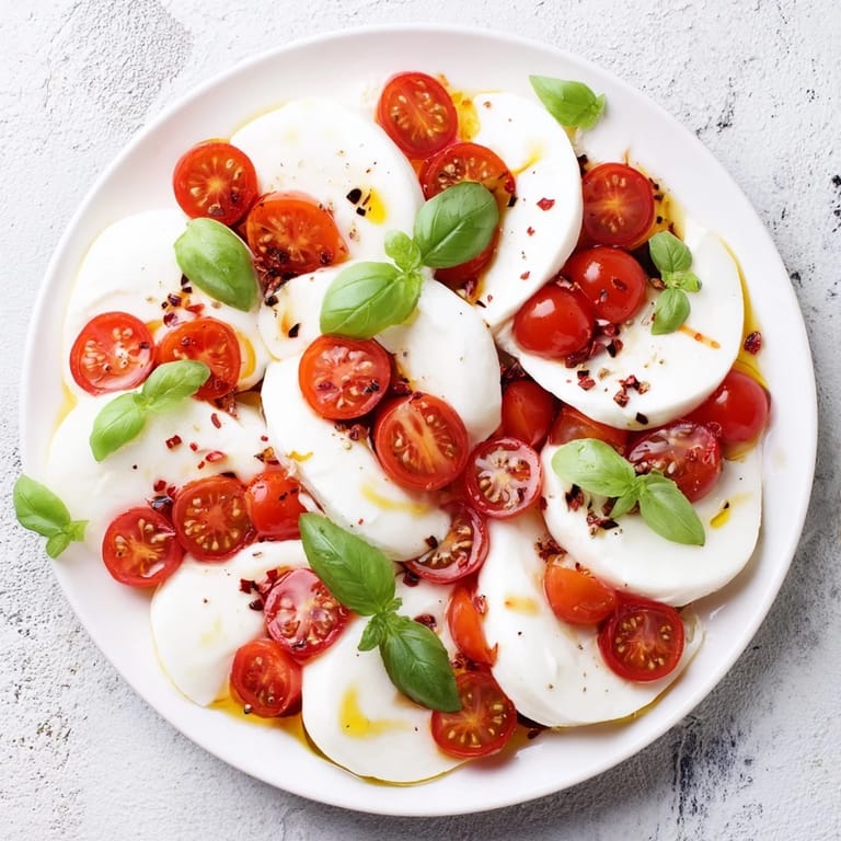 Beautiful star-shaped Caprese skewers: a close-up shows juicy tomatoes, cheese, and herbs for a refreshing appetizer.