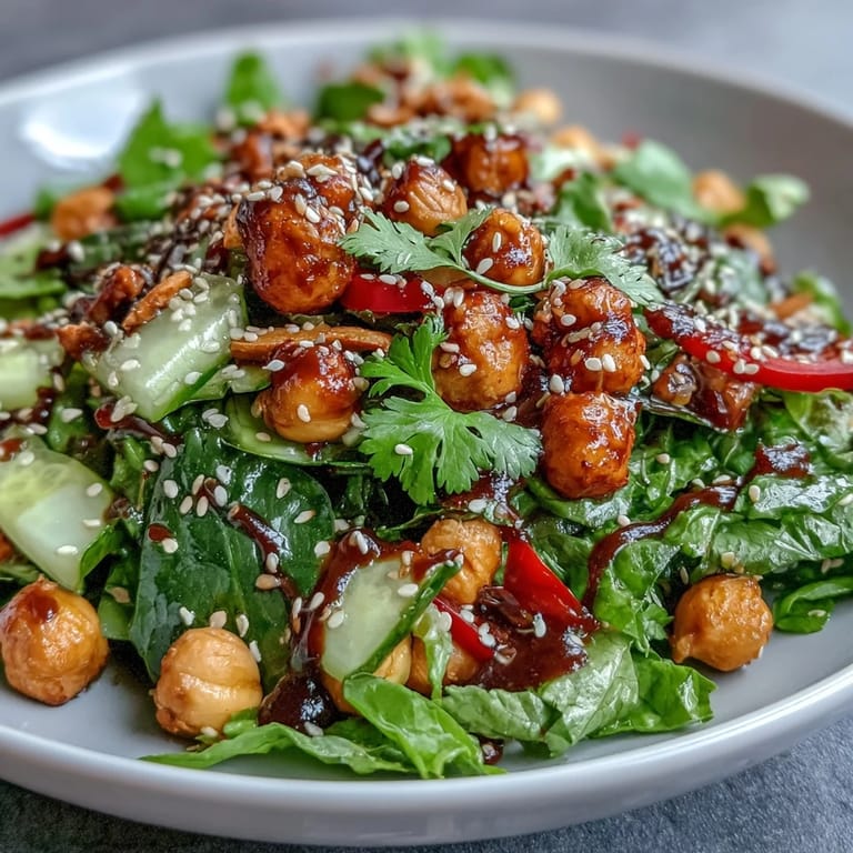 Vibrant celery and peanut salad tossed in a tangy soy ginger dressing, garnished with sesame seeds and cilantro.  