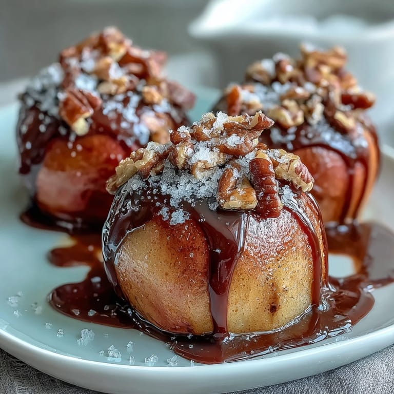 Bite-sized apple wedges coated in gooey caramel and rich dark chocolate, perfect for fall parties and dessert platters.