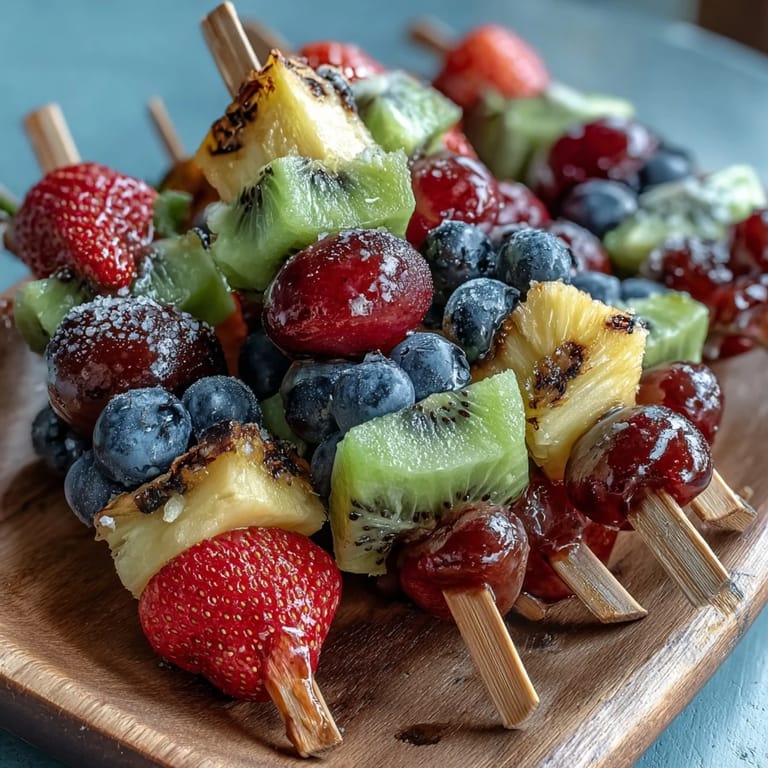 Wholesome bento box with fruit skewers, creamy yogurt dip, and fun sandwich shapes—a playful, balanced lunch kids will love to unpack.