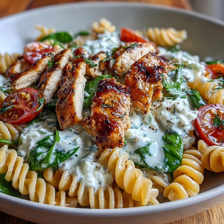 Enjoy this hearty High Protein Pasta Bowl, perfect for a satisfying, healthy meal.